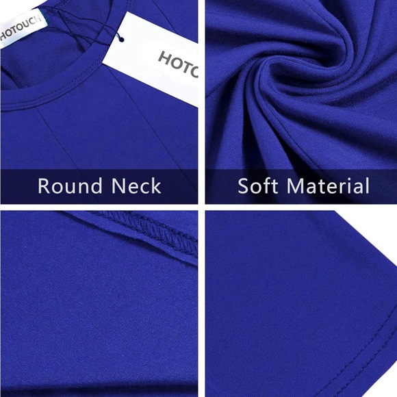 NWT HOTOUCH Women's 3/4 Sleeve A-line and Flare Midi Long Dress SZ Small - Picture 4 of 10